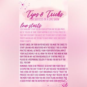 More Share Show Etiquette, Tips & Tricks